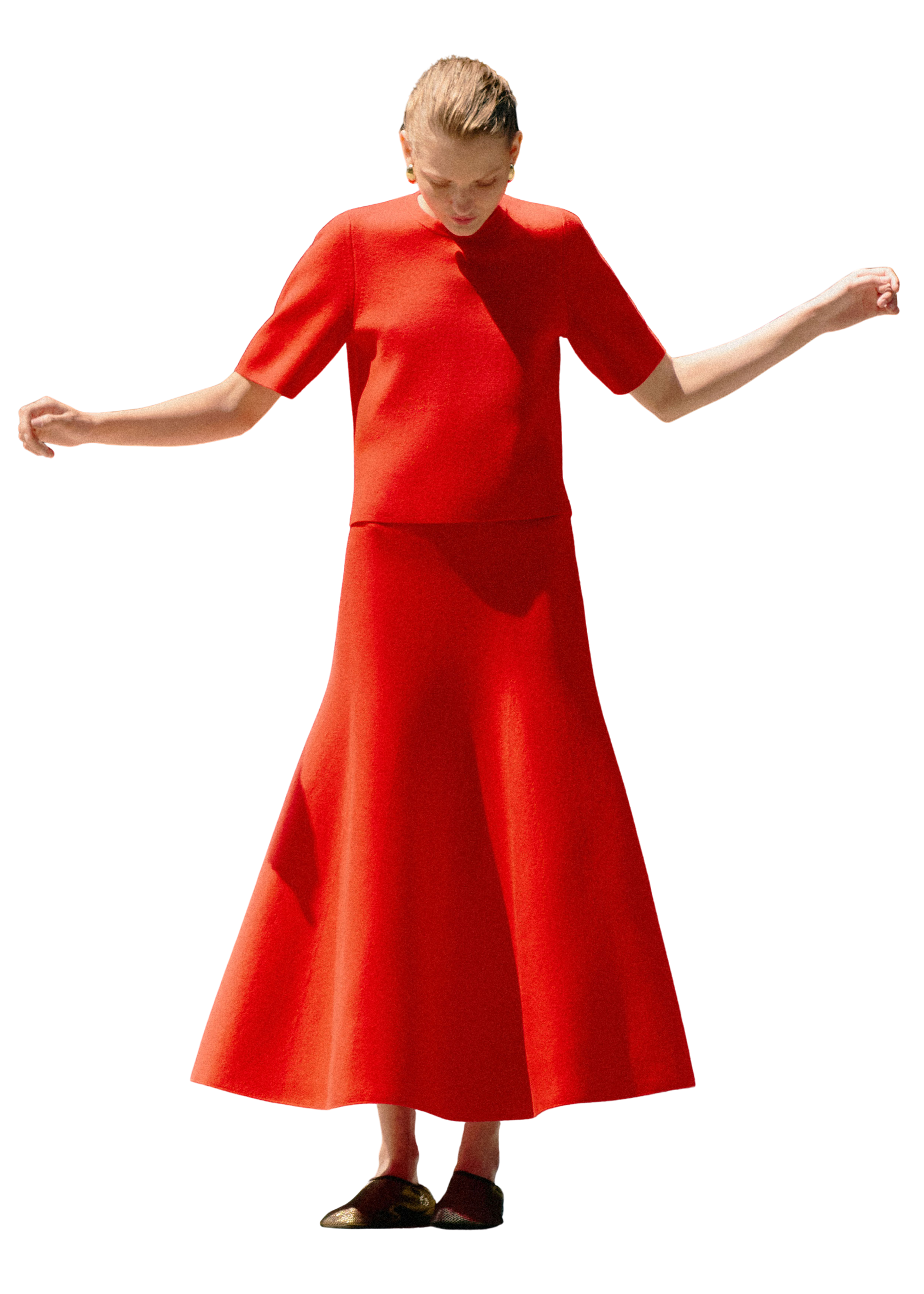 Milano Knit Relaxed Tee + Skirt Co-ord