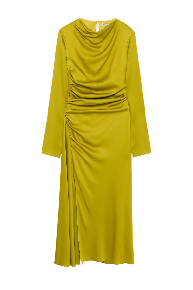 Odessa Satin Midi Dress