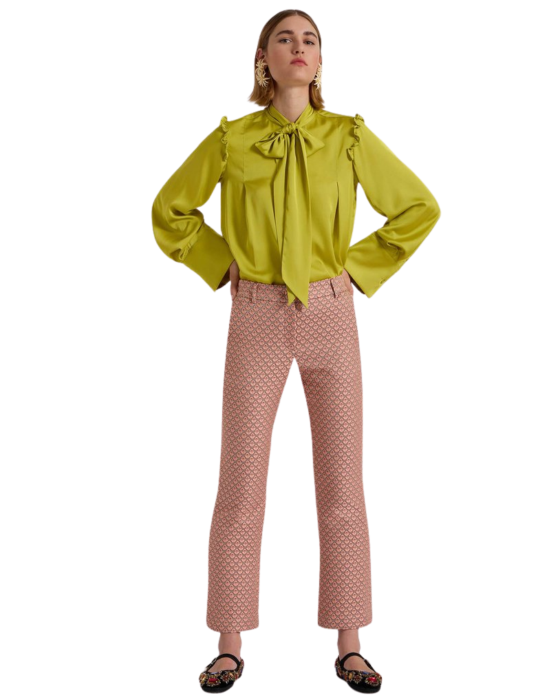 24/7 Pants Tulip Pale Pink in Jacquard