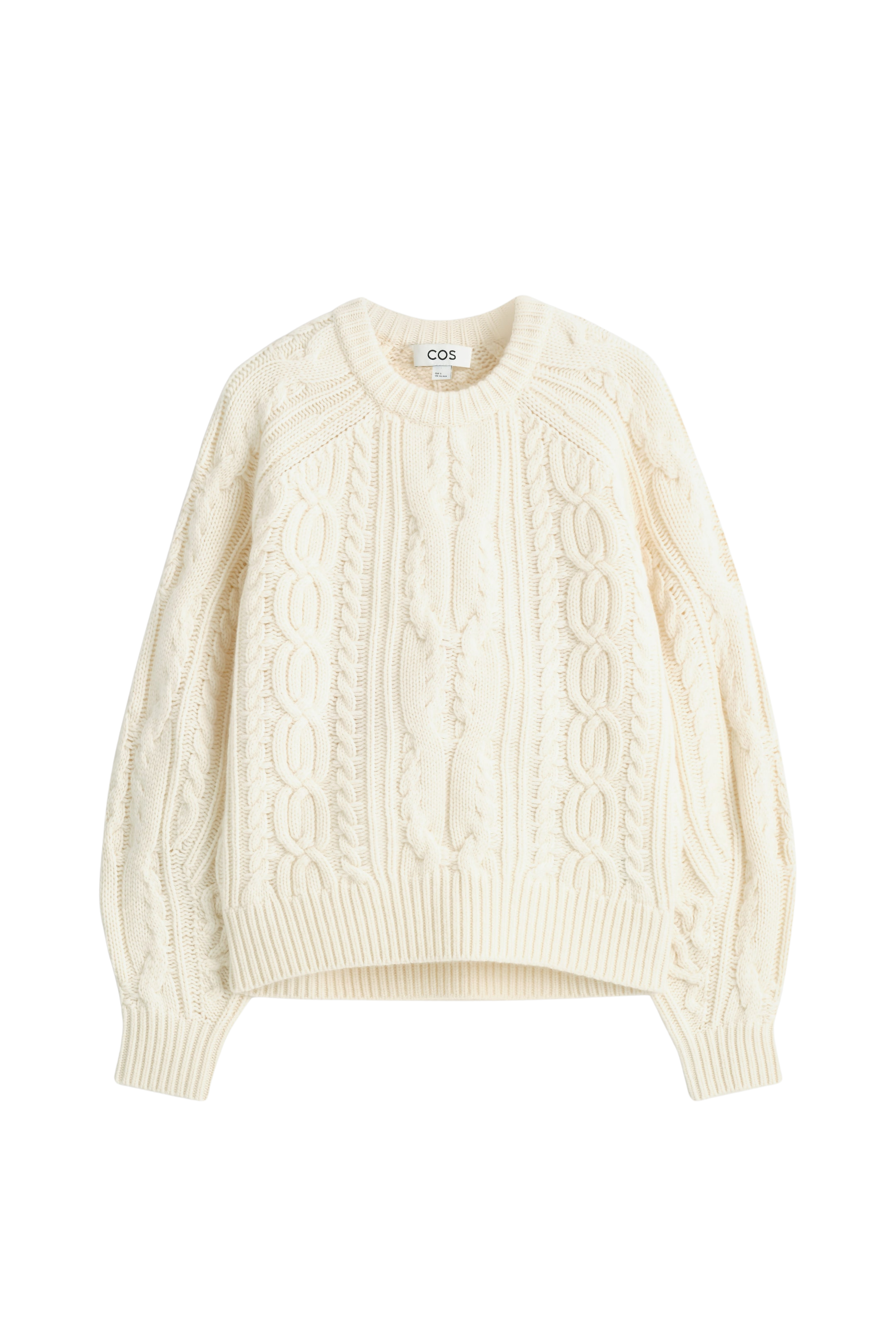 CABLE-KNIT WOOL-CASHMERE SWEATER
