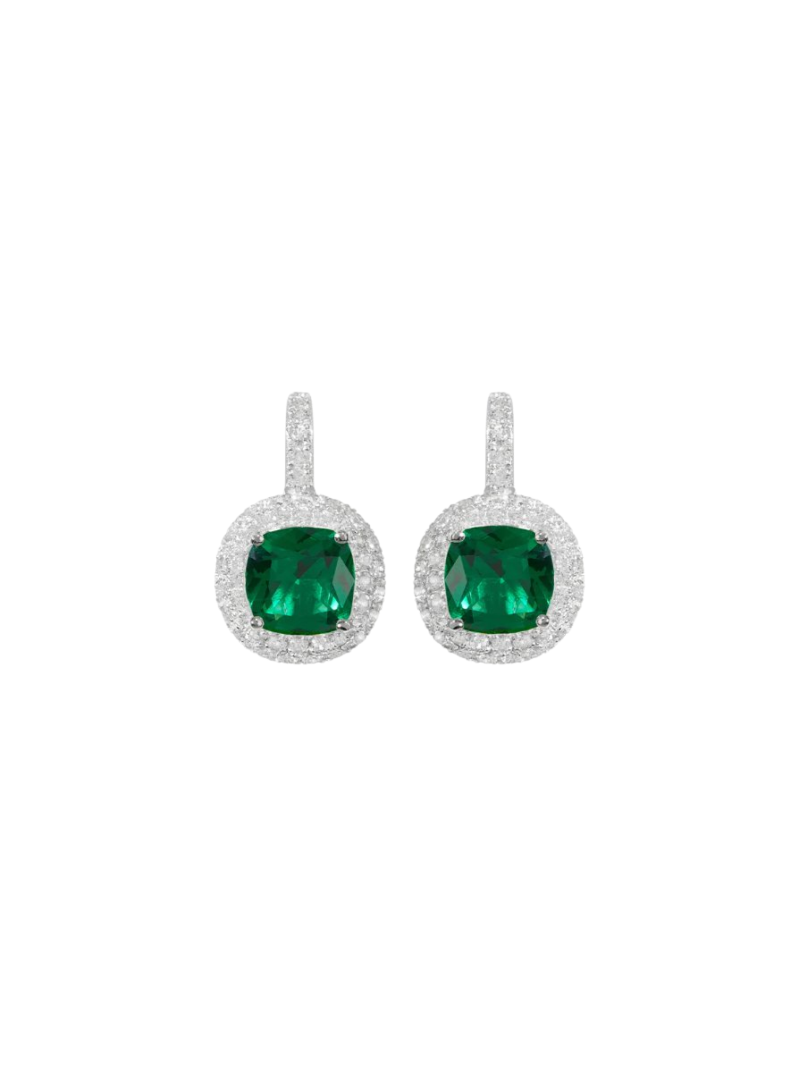 MOREAU EARRINGS IN NANO EMERALD