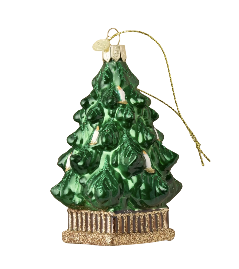 Glass Christmas Tree Ornament