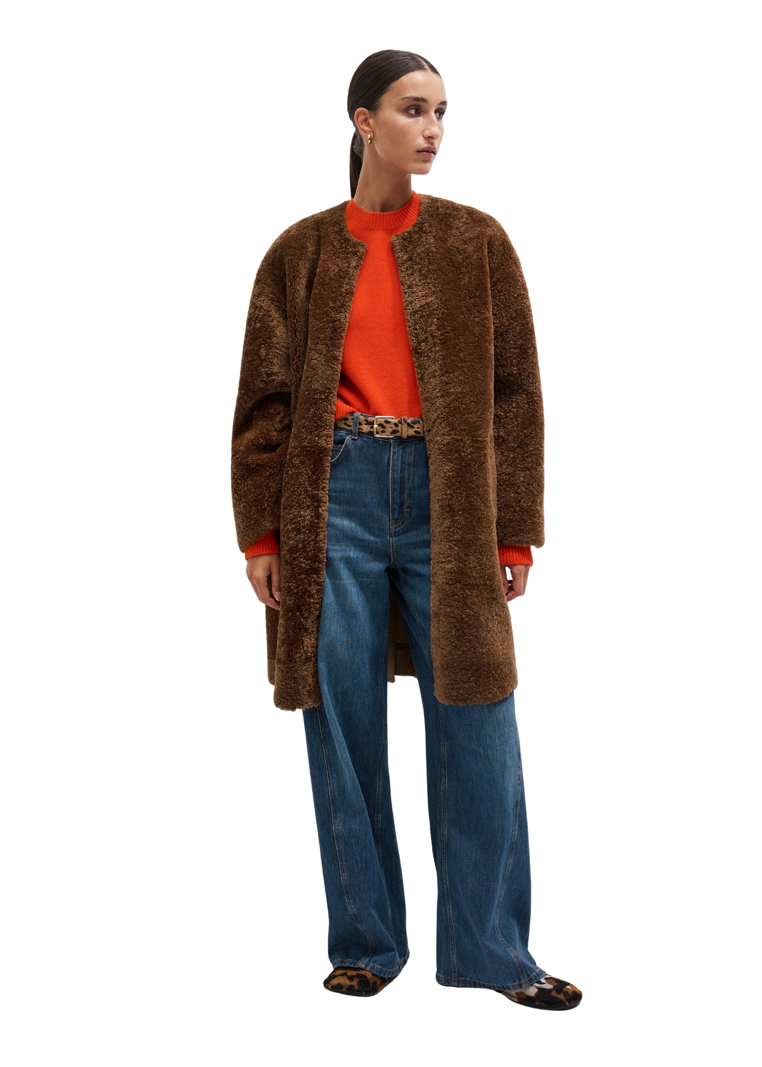 Luxe Collarless Coat