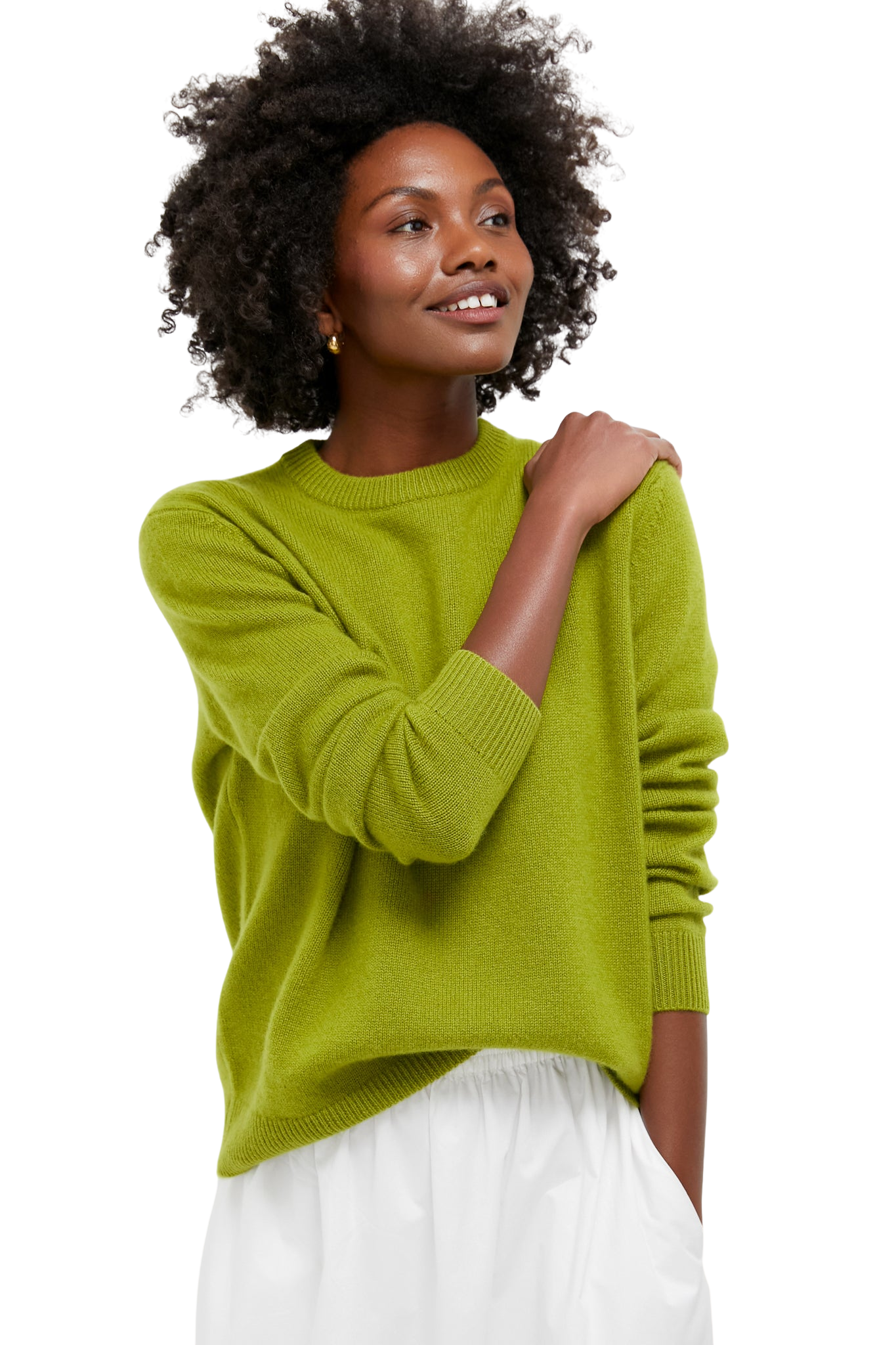 Woodbine Cashmere Boyfriend Bodie Crewneck