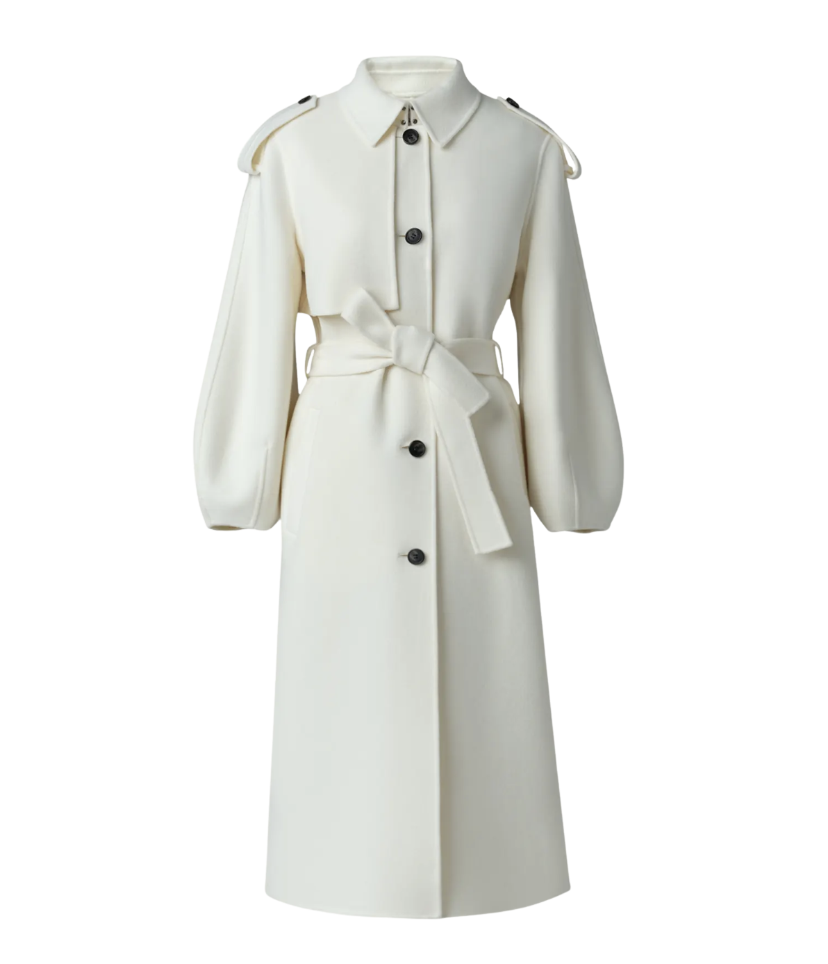 Ceyla Belted Handmade Double-Face Virgin Wool Coat