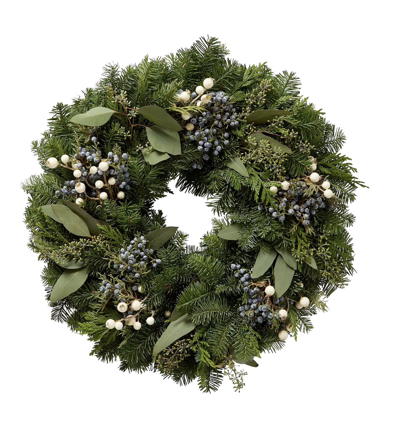Fresh White Berry Wreath