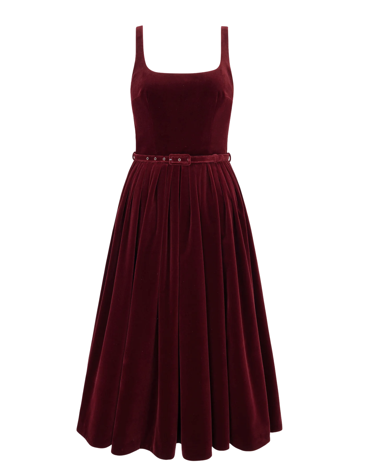 Eagle Dress In Burgundy Wind Velvet