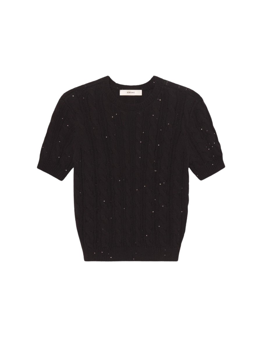 The Sequin Gathered Sweater