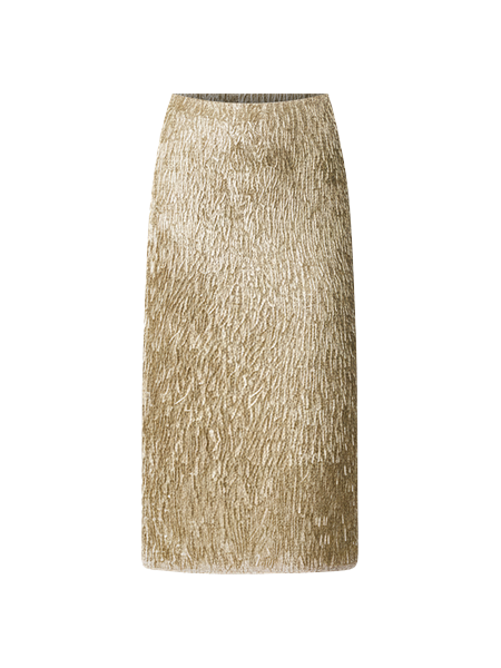 Sequin Column Midi Skirt