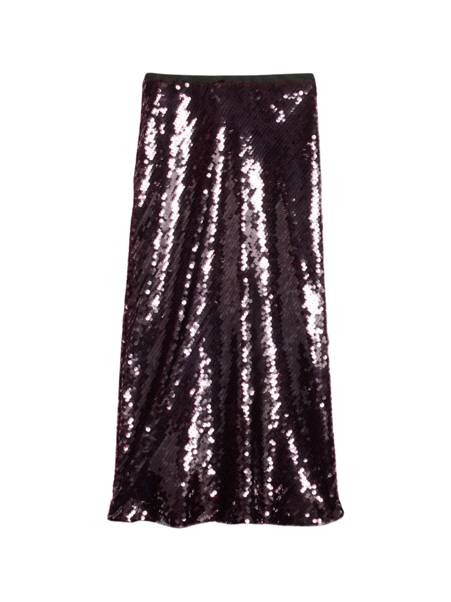Sequin Midi Skirt