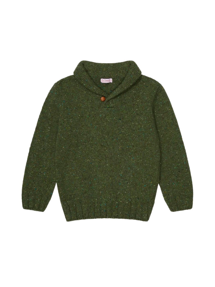 Olive Green Goyo Merino Boy Sweater