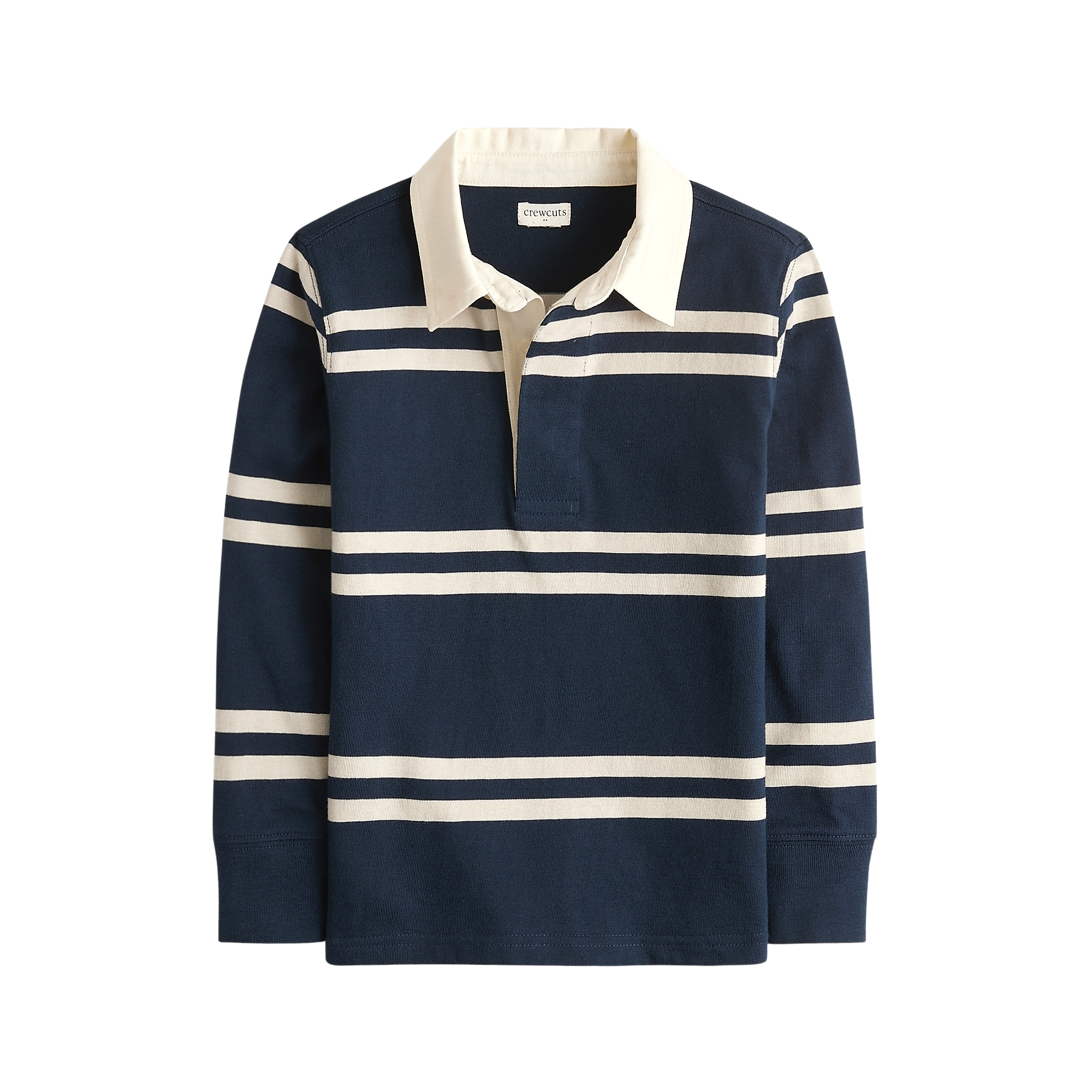 Boys' long-sleeve rugby polo shirt