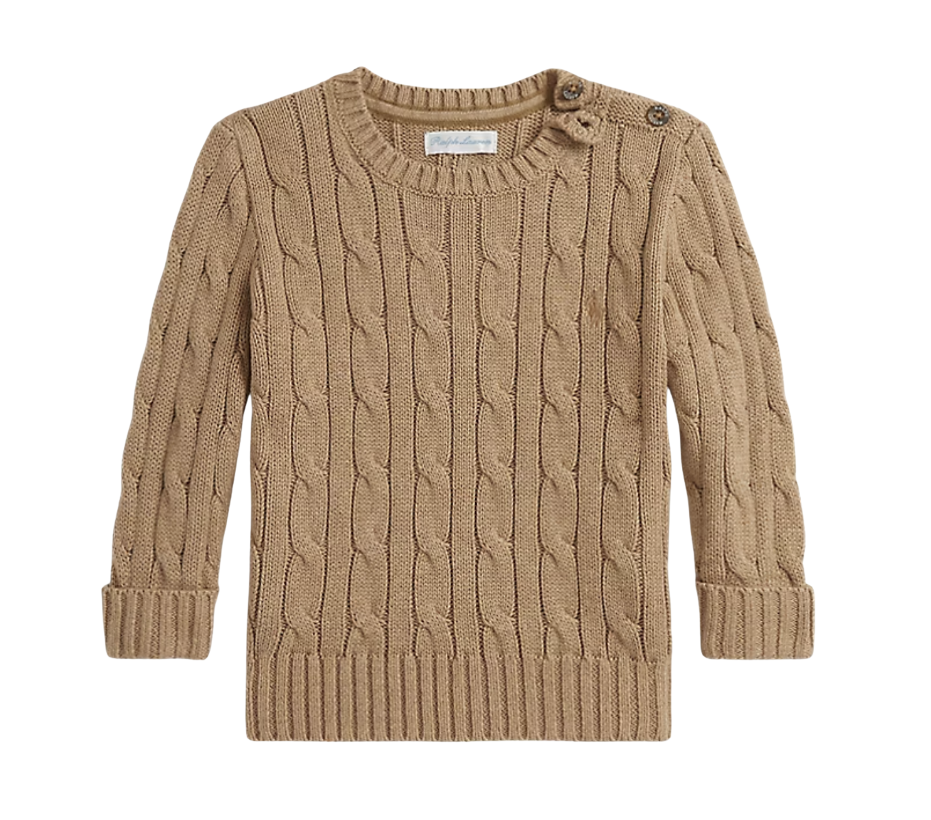 Cable-Knit Cotton Sweater