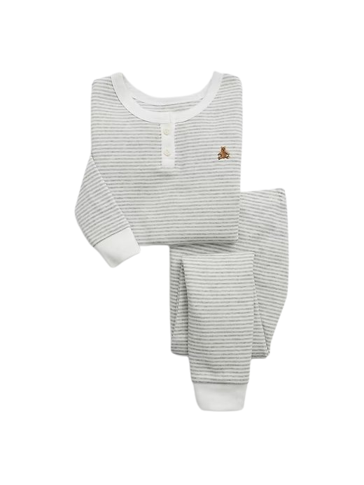 Baby & Toddler Organic Cotton Henley PJ Set