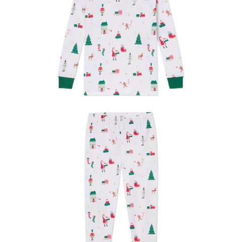 Kids Long-Long Set in Holly Jolly