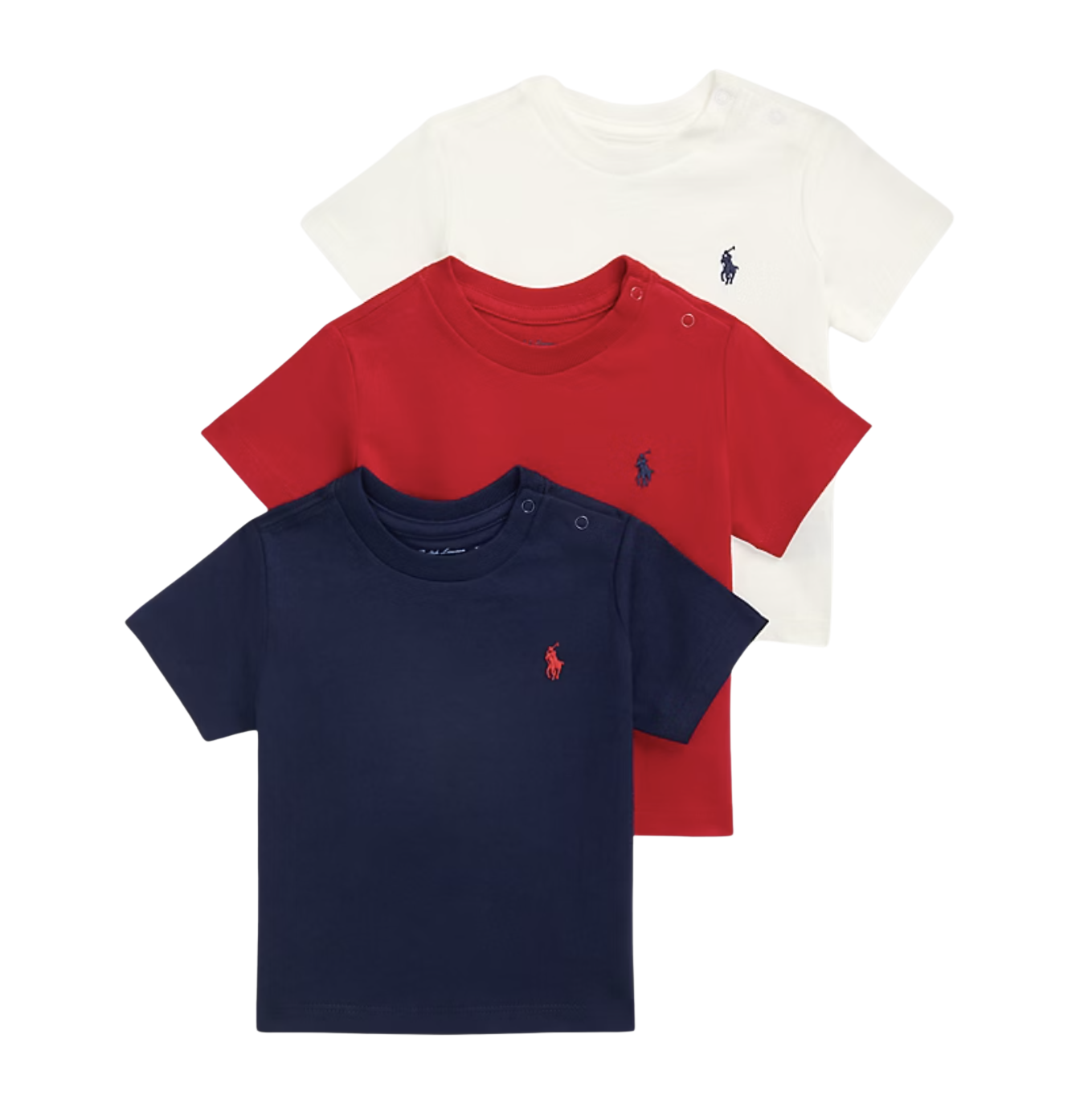 Cotton Jersey Crewneck Tee 3-Pack