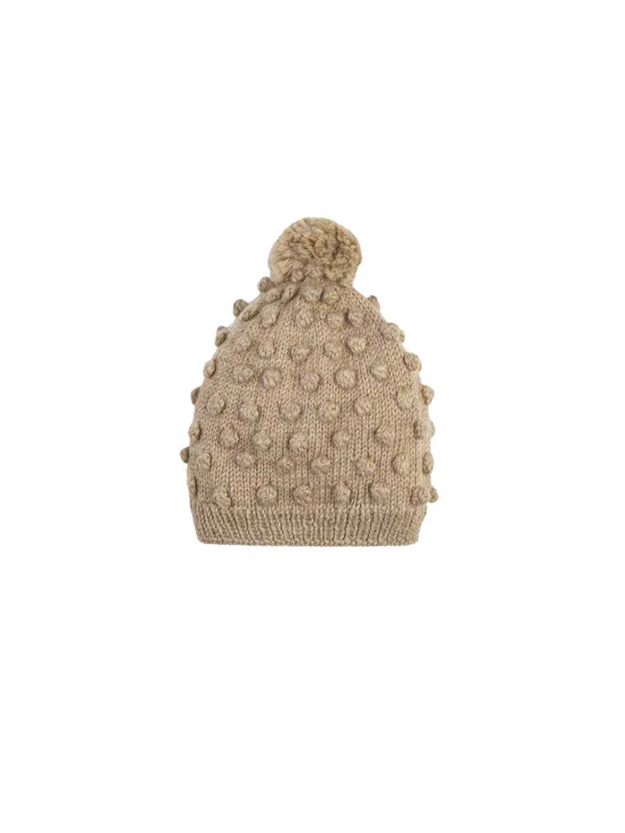 Baby Alpaca Taupe Popcorn Hat