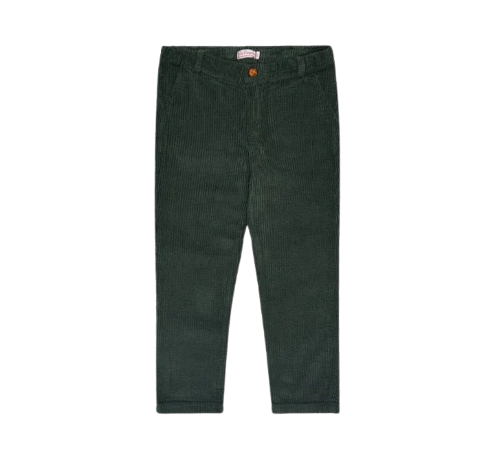 Olive Green Reinaldo Corduroy Boy Trousers