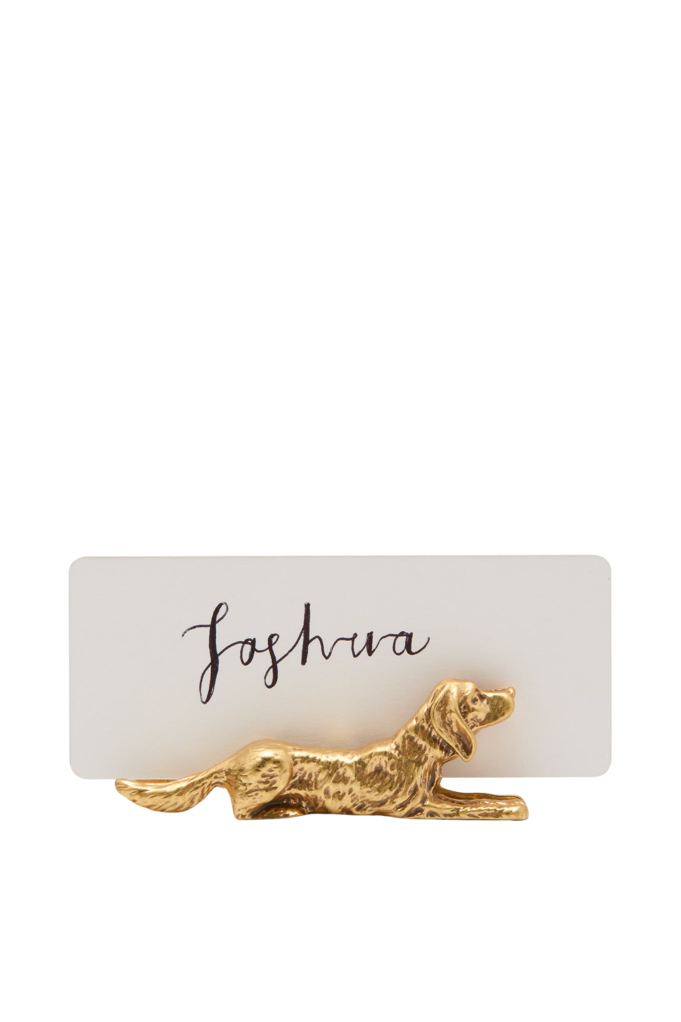 Gold Dog Place Card Holders Set of 4