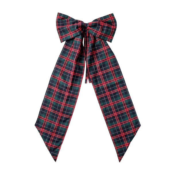 Christmas Tartan Oversized Bow