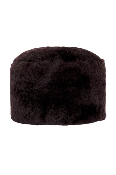 Shearling Pillbox Hat