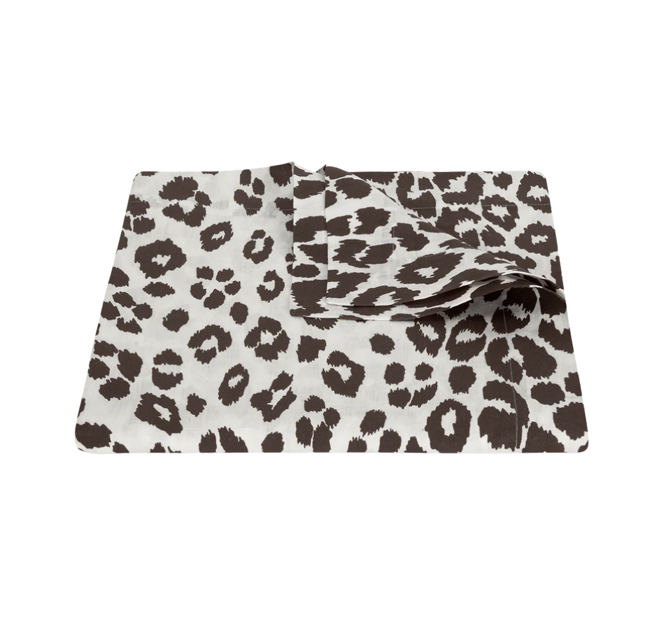 Matouk Schumacher Iconic Leopard Tablecloth