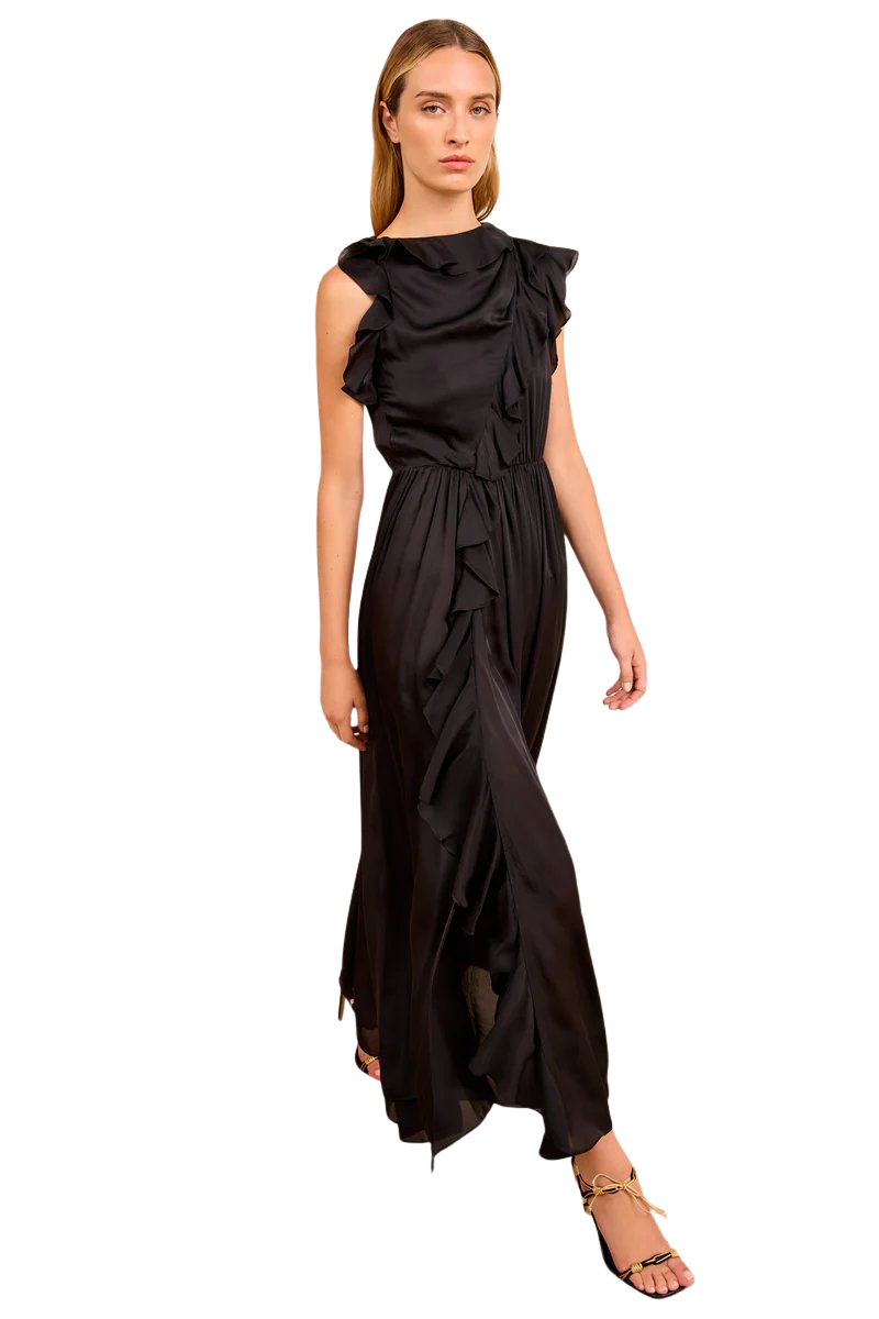 Saanvi Cascading Ruffle Dress