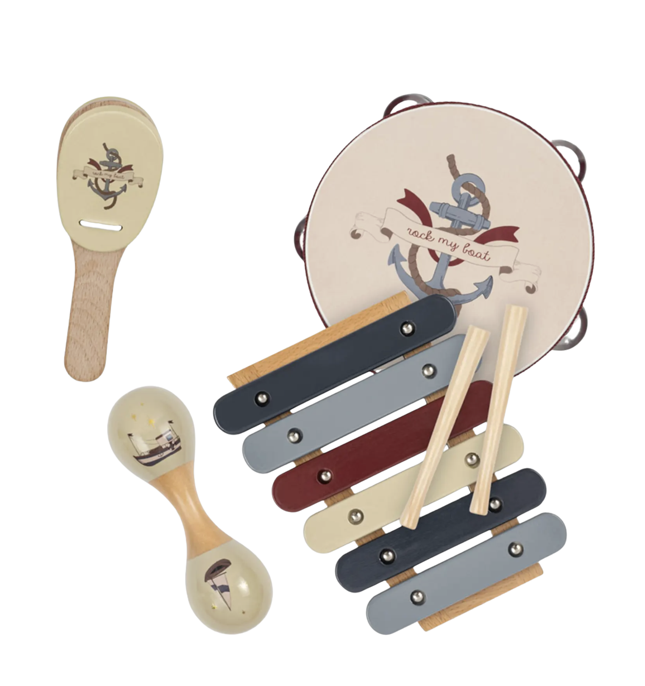 5-Piece Wooden Music Set