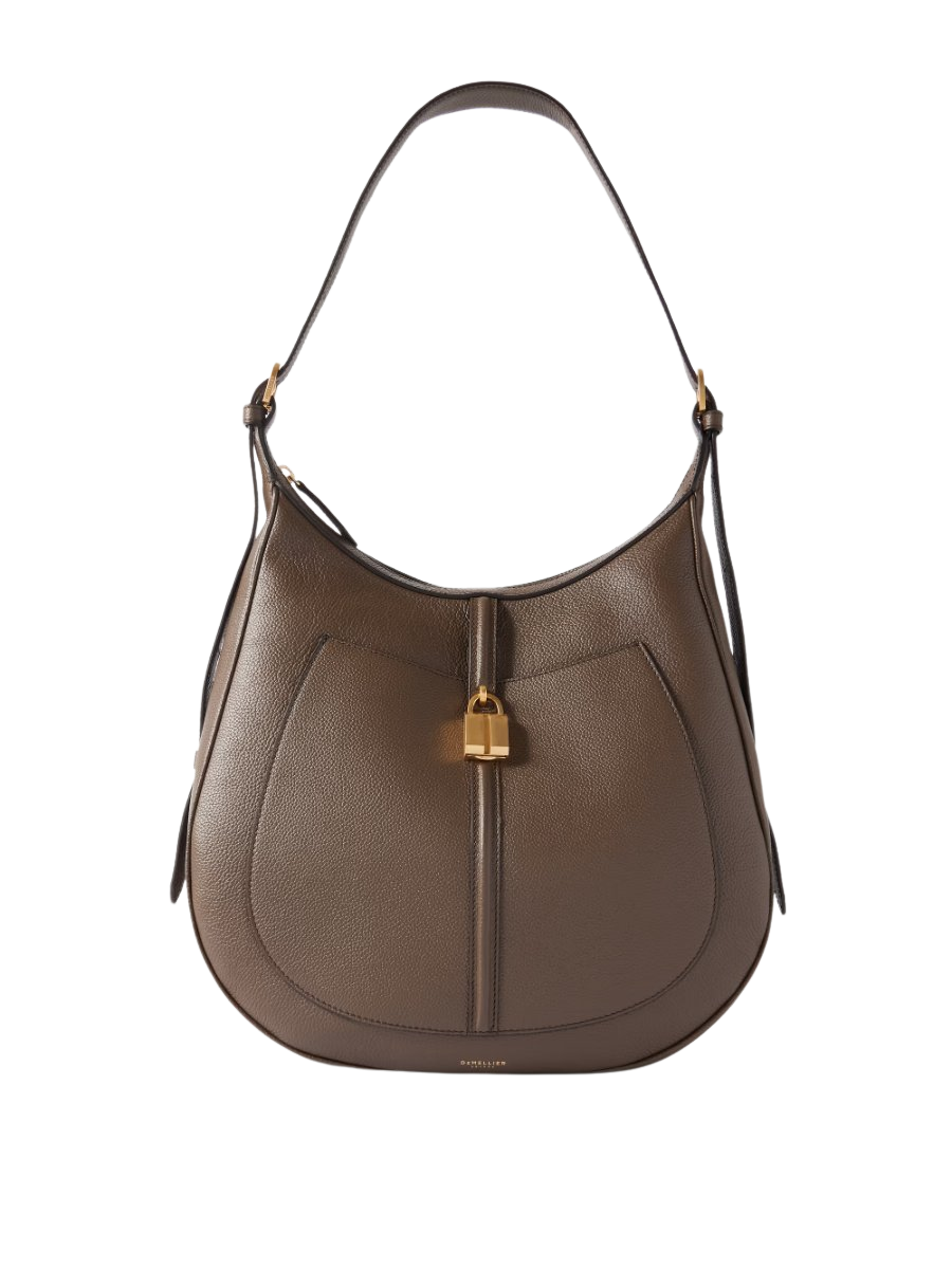 The Siena embellished textured-leather shoulder bag