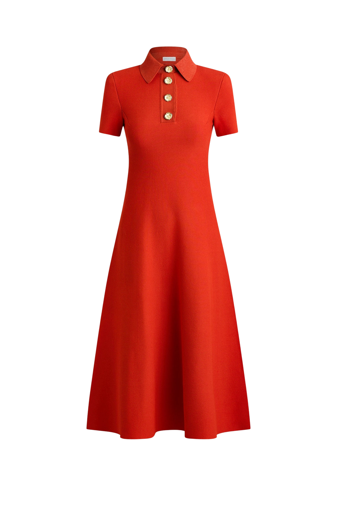 Crepe Knit Poppy Shirt Dress
