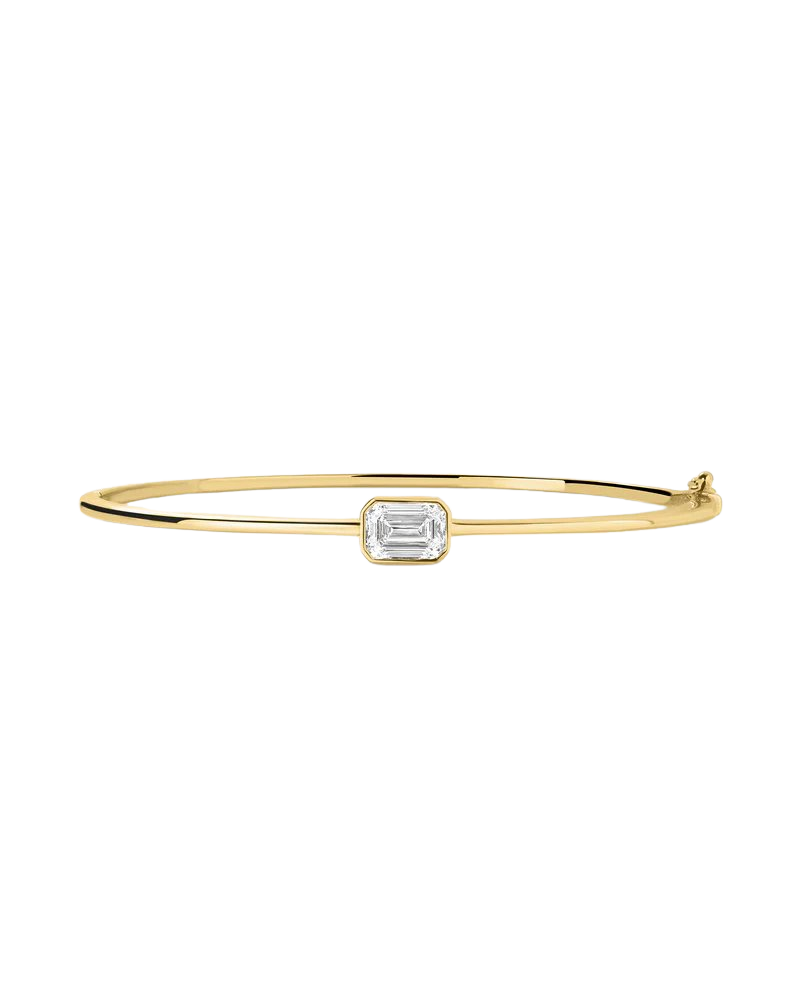 Emerald Lab Diamond Bangle