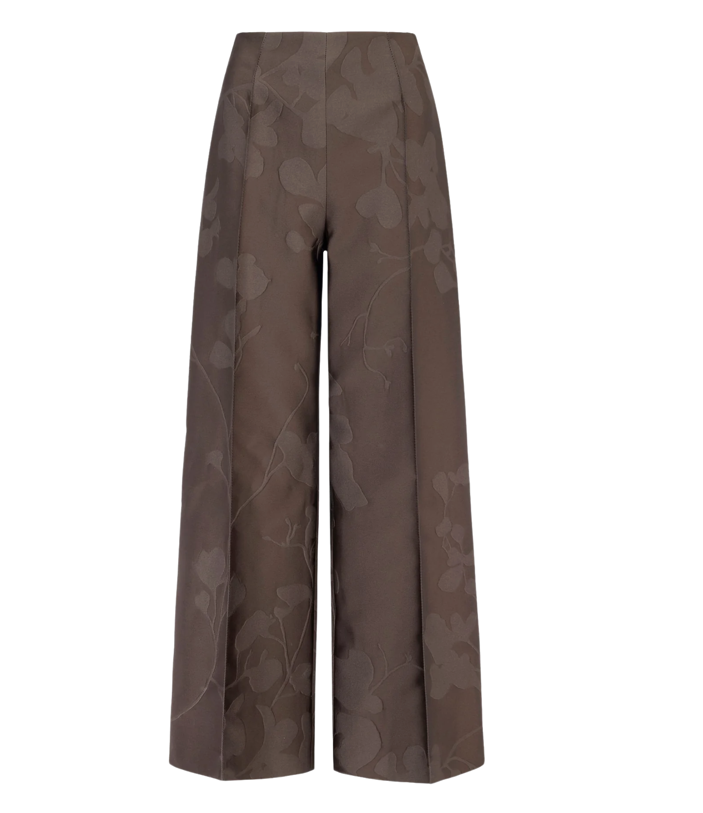Daffy Trousers In Brown Embossed Cloque