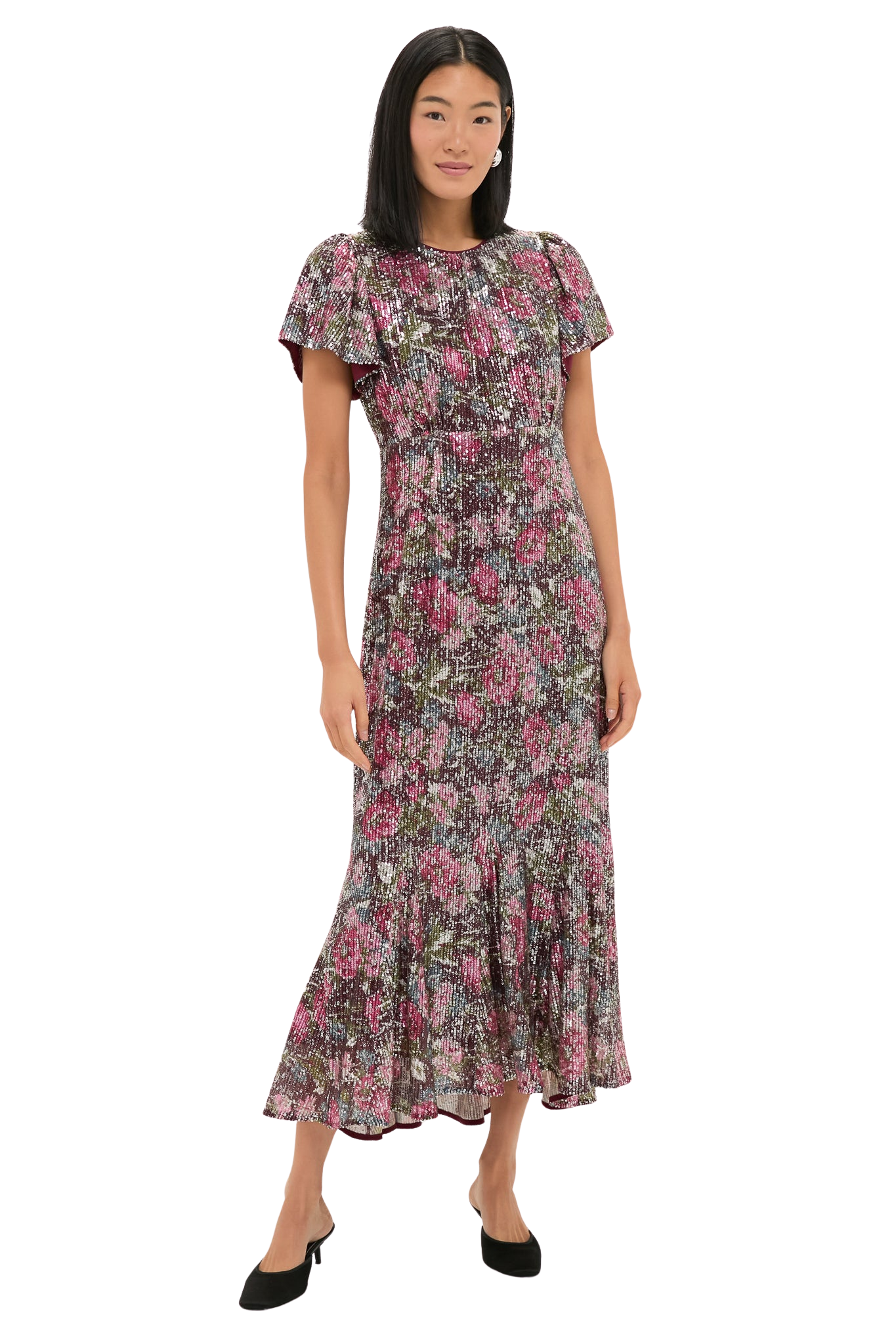 Floral Sequin Elodie Dress