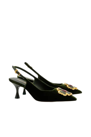 Chrissy Low Pump In Bosco Velvet