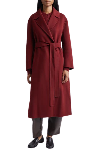 Luna Virgin Wool Wrap Coat