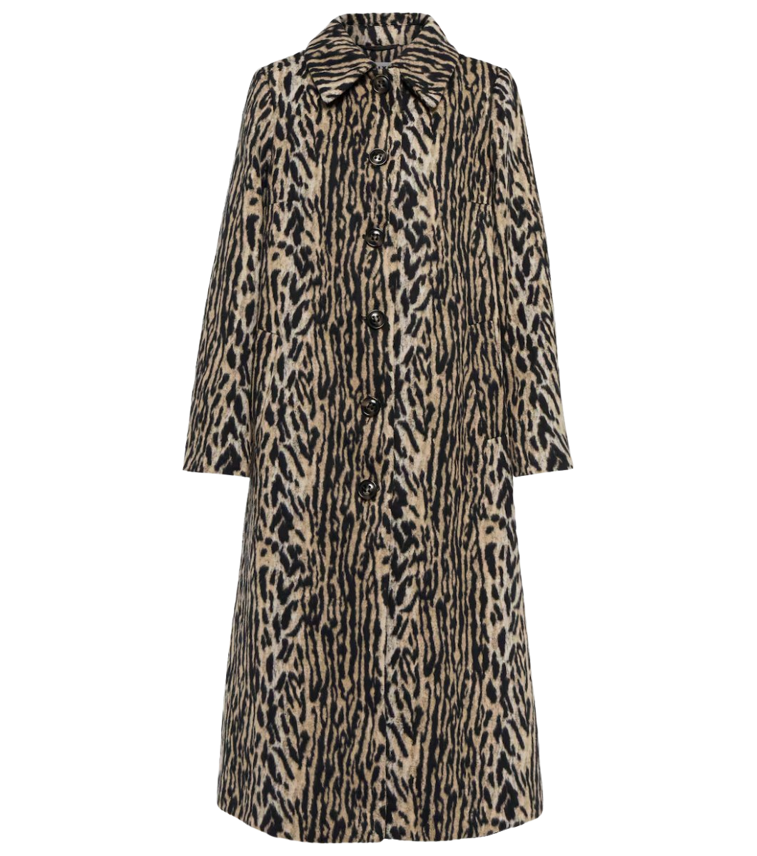 Milly leopard-print coat