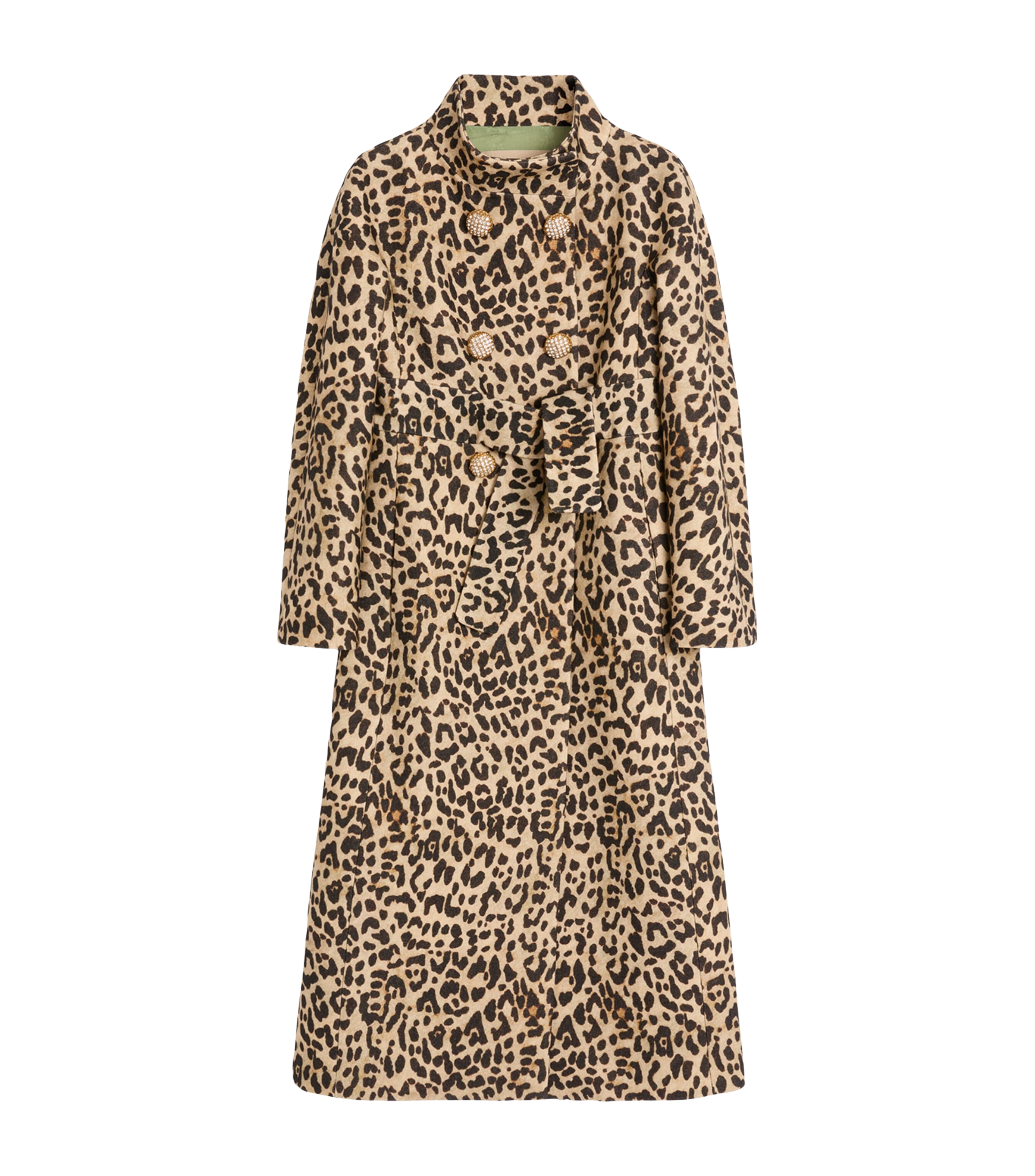 Wool Leopard Coat