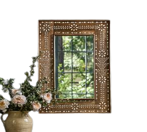 Alma Bone Inlay Wall Mirror