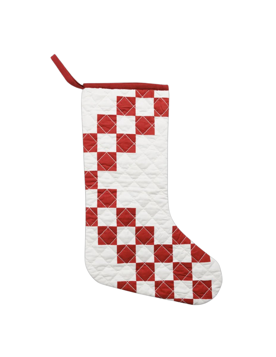 Diamond Quilted Christmas Stocking