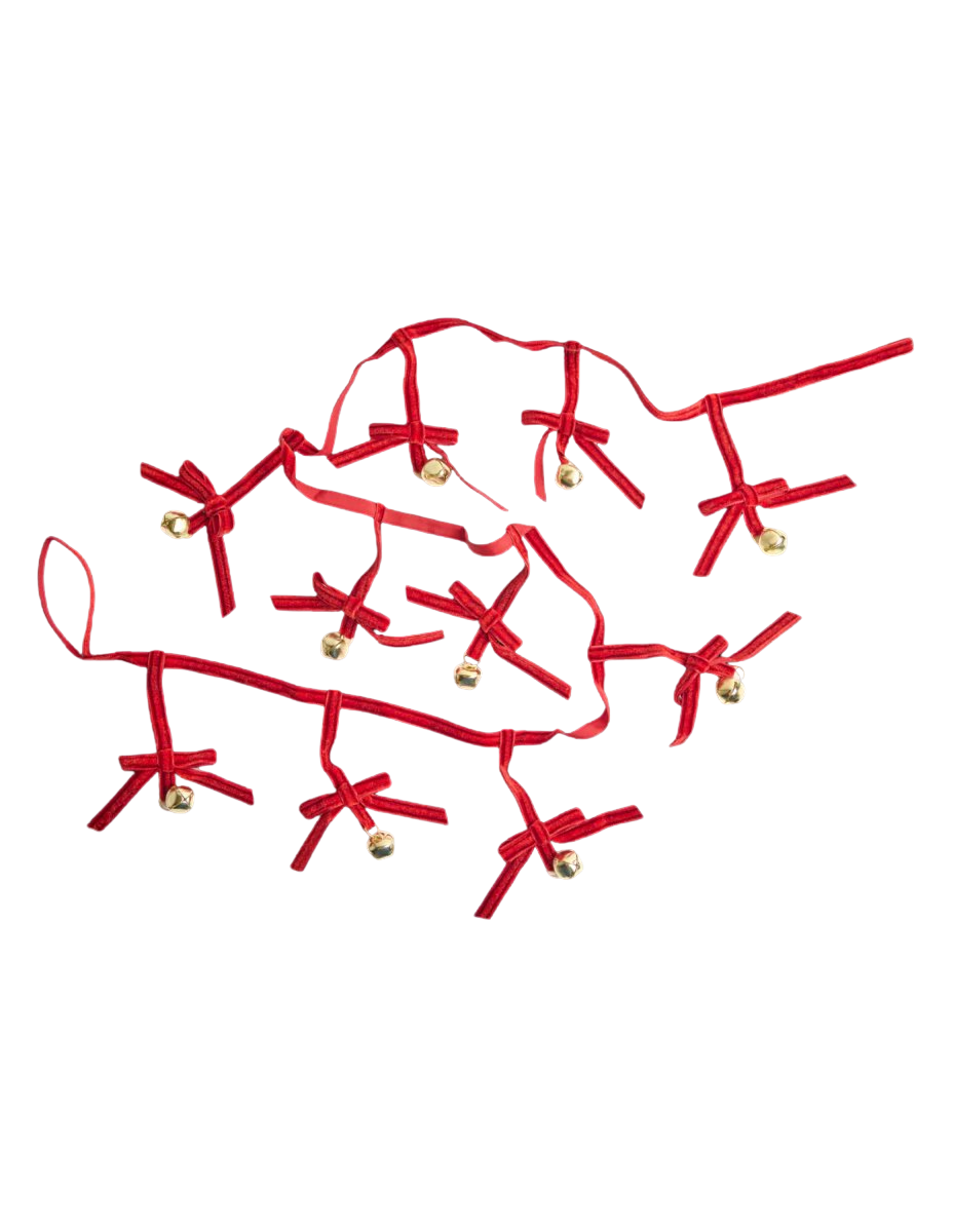 Velvet Ribbon Bell Garland