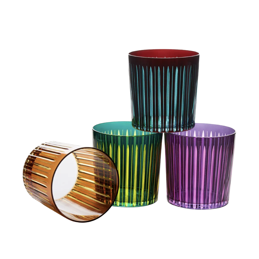 L'Objet Prism Double Old Fashioned Glasses, Set of 4