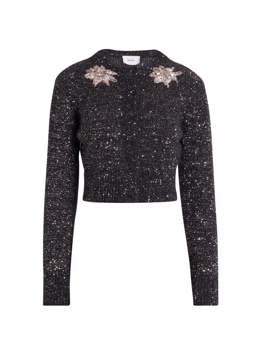 Embellished Crop Cardigan