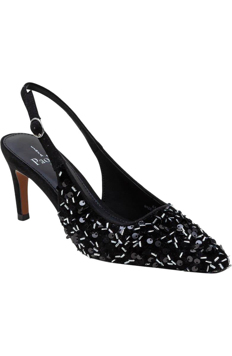 Cosmo Beaded Pointed Toe Slingback Pump (Women)