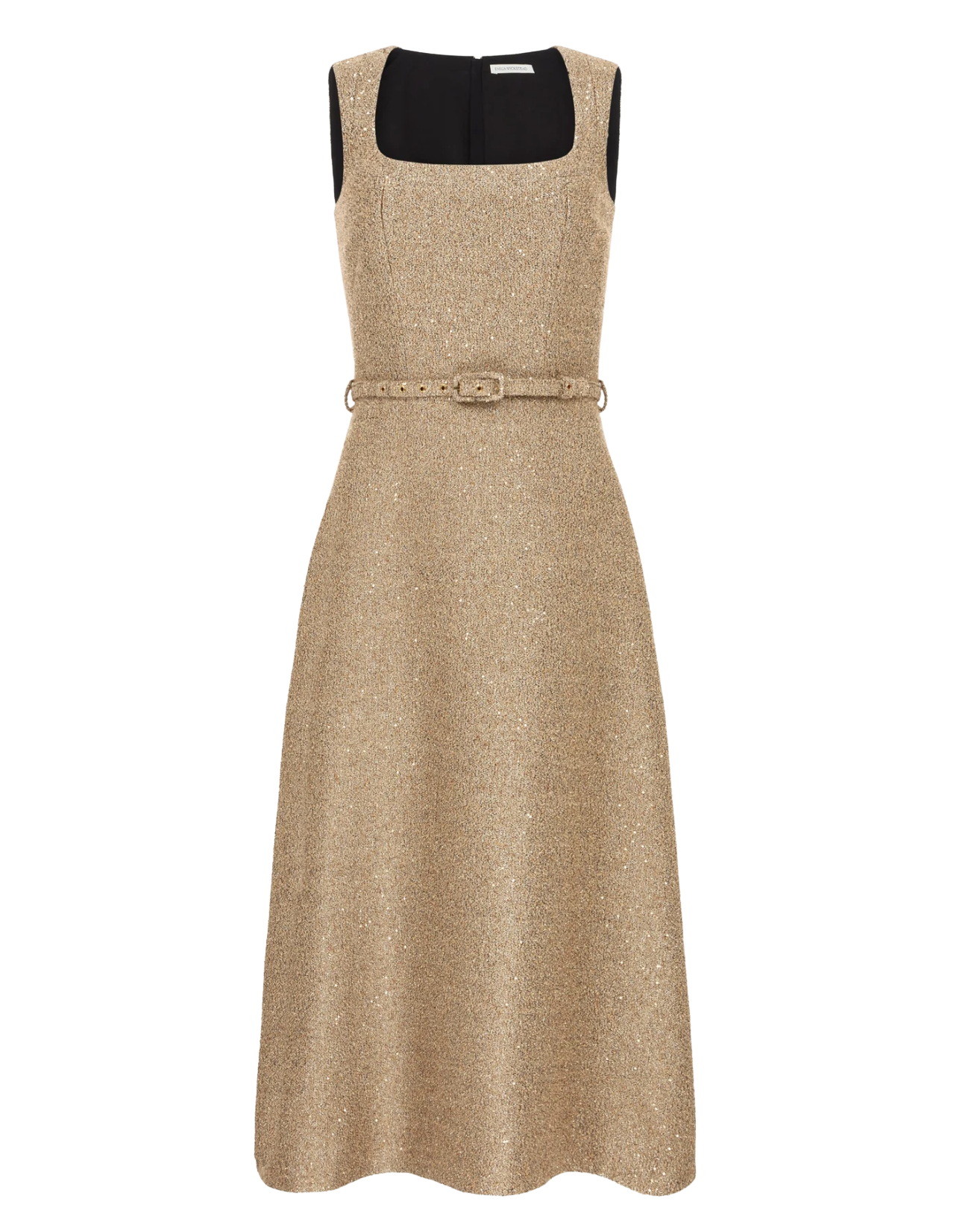 Ciro Dress In Gold Sequin Tweed