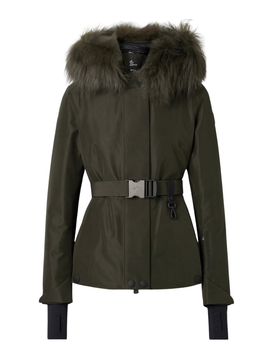 Laplance shearling-trimmed belted GORE-TEX down jacket