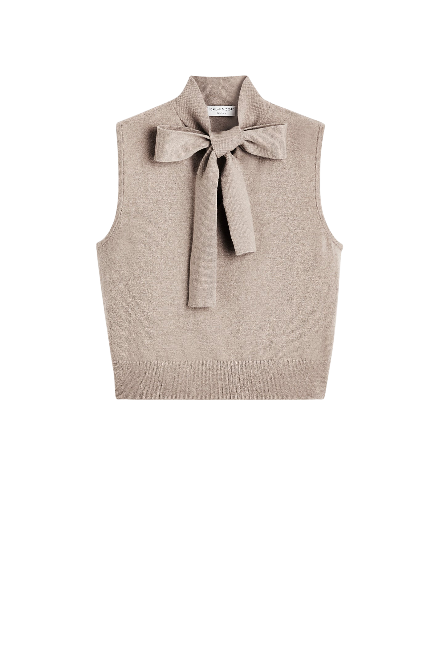 Cashmere Tie Sleeveless Tank