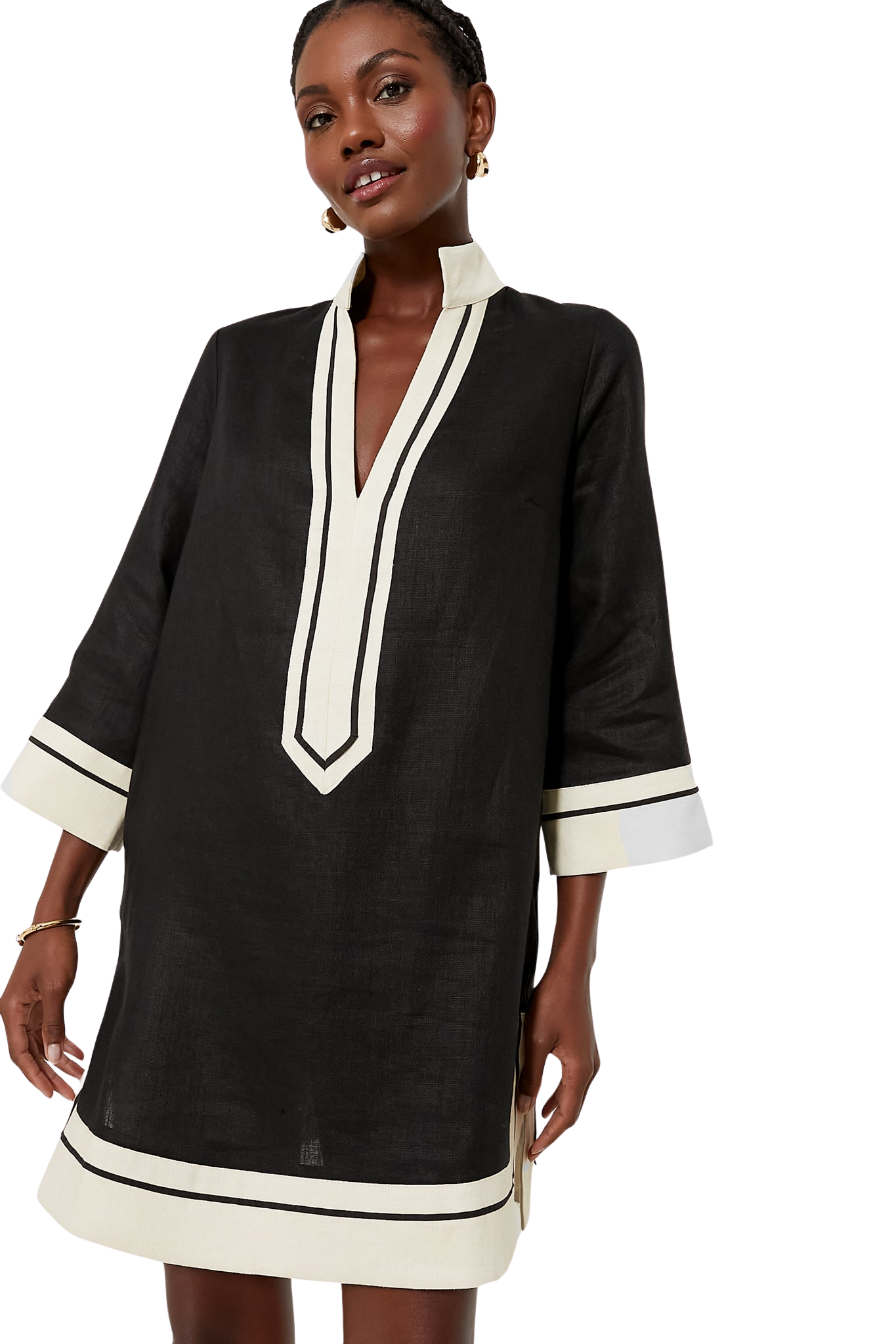 Black and Tan Collins Caftan