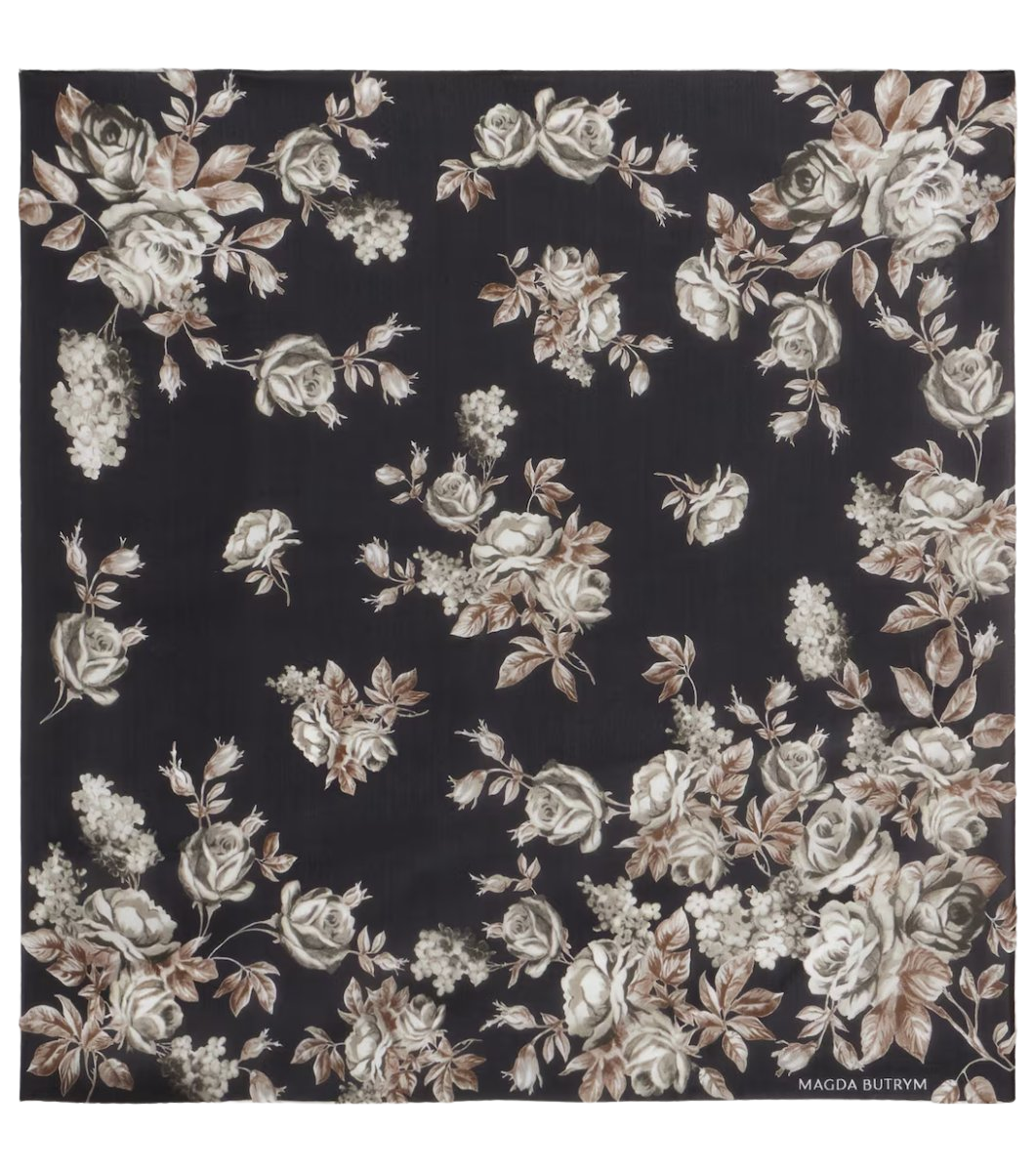 Magda Butrym Floral silk scarf
