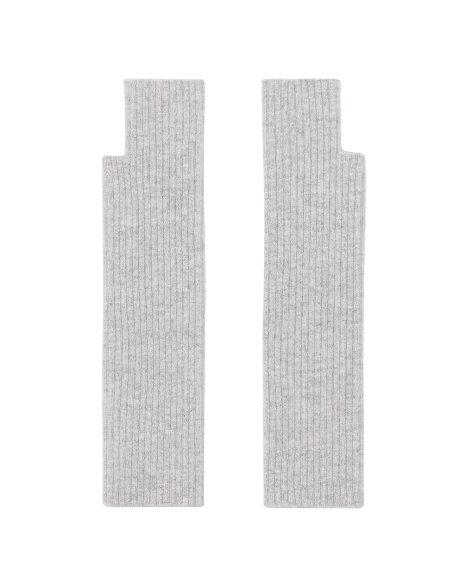 Cashmere Wristwarmer in Pale Heather Grey