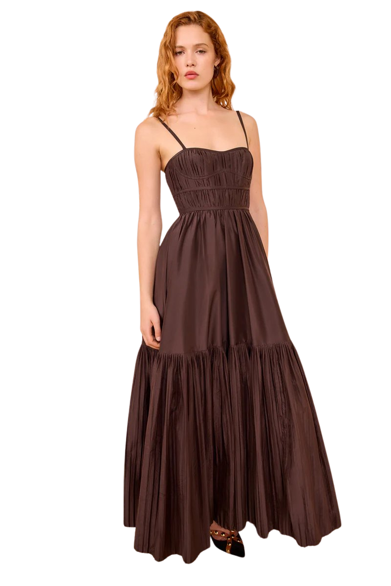 Leela Silk Pleated Dress